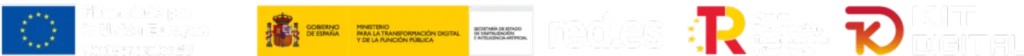 Logotipo del programa Kit Digital financiado por la Unión Europea y el Gobierno de España para la digitalización.